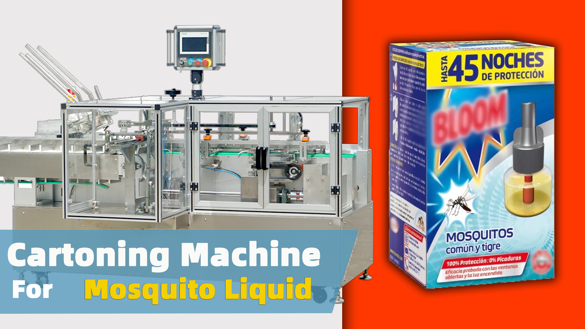2022 Automatic cartoning machine for good night mosquito liquid/mosquito fogger liquid