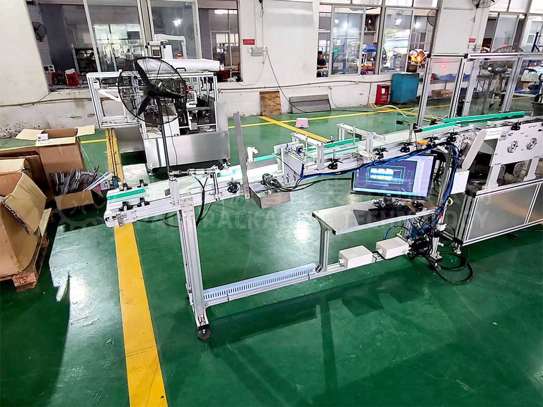 Visual Inspection Sorting Machine Visual Inspection Sorting Automatic Case Packer For Dishwand Sponge ...