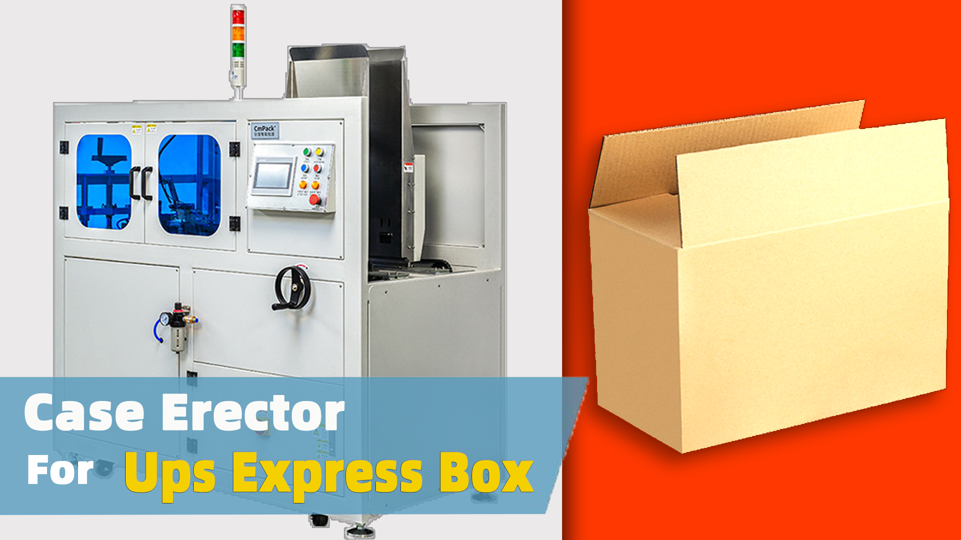 Automatic UPS Express Box Case Erector Machine